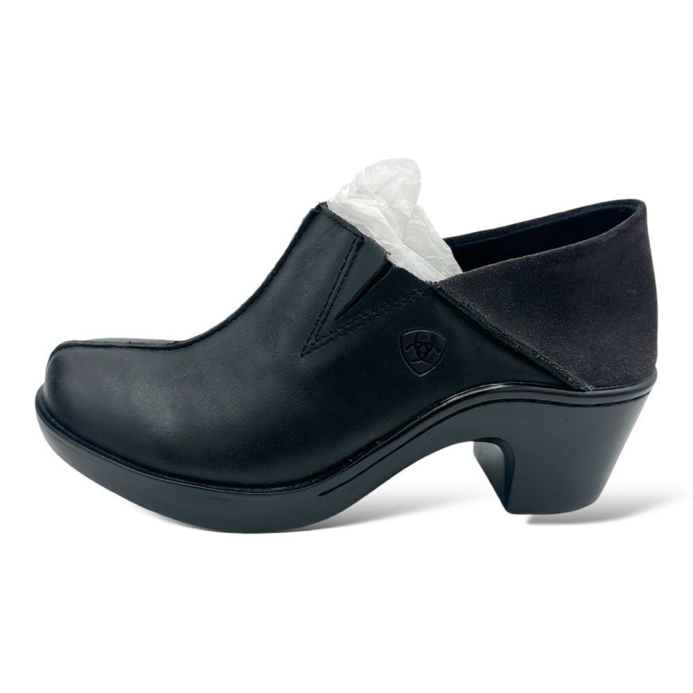 Ariat Women’s Black Kickback Comfort Clog‎ Mule Closed Back Sz 6.5M